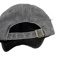 Casquette de baseball en jean délavé et brodé, style sportif vintage américain, effet usé, réglable, unisexe, tendance urbaine