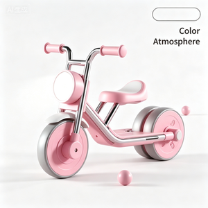 <span class=keywords><strong>Tricycle</strong></span> à trois roues sans pédales en acier carbone pour bébés <span class=keywords><strong>de</strong></span> 2 à 4 ans, garçons et filles - Product Image 1