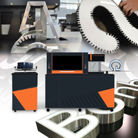 Machine de cintrage de lettres en aluminium 3D, avec fonction de découpe en V automatique et perforation pour la fabrication de panneaux