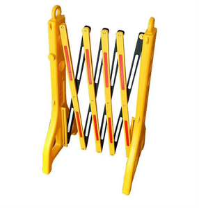 Gele Uitbreidbare Plastic Pvc Verkeersveiligheidsbarrière - Product Image 1