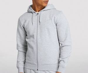 Sudaderas con Capucha Personalizadas al por Mayor para Hombre, para Invierno, con Cierre Completo, 100% Algodón, Felpa, Transpirable, Diseño Impreso, Colores Personalizados - Product Image 3
