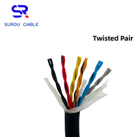 Câble de signal blindé torsadé à paire unique hautement flexible PMS 2464 24AWG 12 cœurs, câble d'encodeur, câble d'équipement d'automatisation
