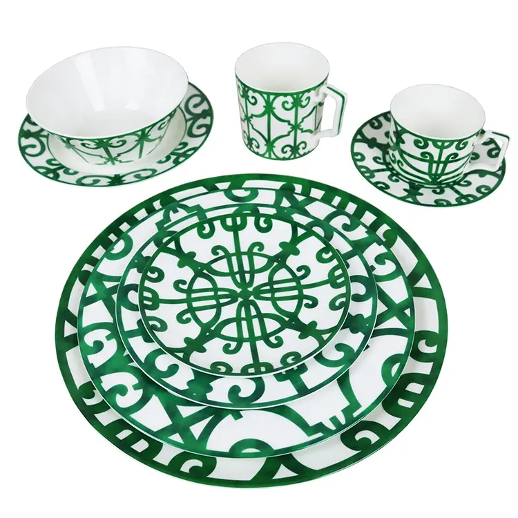 8 In 1 Lage Prijs Lenox Sets Kerst Servies Schotel Plaat Set Keramische Diner