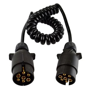 Cable conector en espiral de 7 pines estilo europeo para remolque/caravana EC1721 3m - Product Image 3