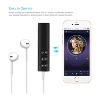PIX-LINK 3,5mm Mini altavoz auriculares coche música Audio receptor adaptador inalámbrico AUX Bluetooths Auto Kit