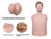 Maniquí CPR inteligente de cuerpo completo de 8 pulgadas, maniquí de entrenamiento de Ciencias Médicas con pantalla táctil con características del cuerpo humano sin impresora