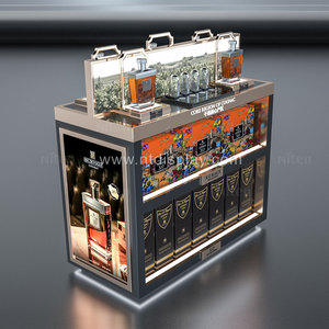 Tùy Chỉnh <span class=keywords><strong>Dubai</strong></span> Sang Trọng Nước Hoa Trang Điểm Cửa Hàng Bằng Gỗ Tinh Dầu Parfum Rượu Vang Vàng Cửa Hàng Thiết Kế Nội Thất Trang Trí Hiển Thị Đứng - Product Image 6