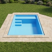 Piscine conteneurisée de luxe, personnalisable, 20 et 40 pieds, avec filtration complète, résistante aux UV, facile à installer
