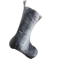 2025 nouveau Style en gros sac cadeau de noël vache décoratif fausse fourrure bas de noël pour la broderie