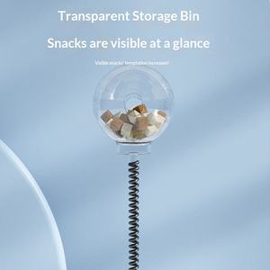 Balle interactive <span class=keywords><strong>anti</strong></span>-stress pour chat avec distributeur de nourriture lent et plateau tournant – Jouet stimulant pour animaux de compagnie - Product Image 4