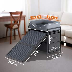 Kapalı çevre dostu dikdörtgen lüks çıkarılabilir yıkanabilir pamuk küçük köpek kanepesi pencere levrek kese pencere ile tedavi - Product Image 2