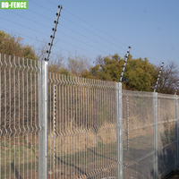 Groen Gecoat Anti Diefstal Hoge Beveiliging 358 Anti Klim Hek Elektrische Afrastering Energizer Met Hoogspannings Puls Elektrische Afrastering
