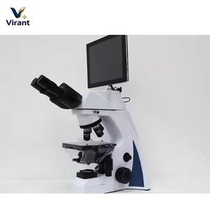 <span class=keywords><strong>Microscope</strong></span> numérique trinoculaire vétérinaire avec écran HD et objectifs multiples pour l'échantillonnage de <span class=keywords><strong>sang</strong></span>, de sperme et de tissus animaux - Product Image 3