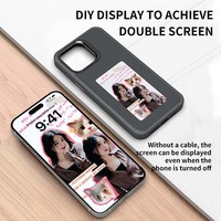 Haute qualité 2024 e encre affichage nouveau bricolage coque de téléphone NFC Smart e-ink écran coque de téléphone pour iPhone13 à 15 avec Reink stone APP