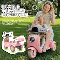 Nouvelle moto électrique pour adultes 12V, tricycle électrique 2 places pour enfants, scooter à roulettes avec télécommande pour tout-petits