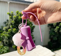 Attaches de câbles en silicone personnalisées, sangles de rangement autobloquantes, porte-clés poupée