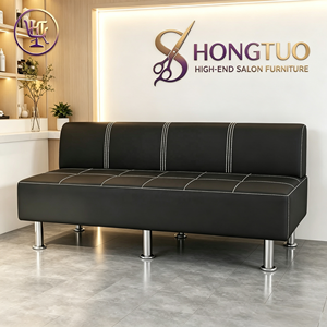 Z <b>Barber</b> Salon Lounge Sofa PU Leather Office Work Sofa Chair for Commercial Furniture Use and Synthetic Leather Office Sofa Sets - Product Image 1