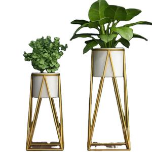 Haut <span class=keywords><strong>de</strong></span> gamme lumière luxe intérieur maison salon décor Rectangle forme fleur Stand jardin <span class=keywords><strong>Application</strong></span> élégante étagère rectangulaire - Product Image 1