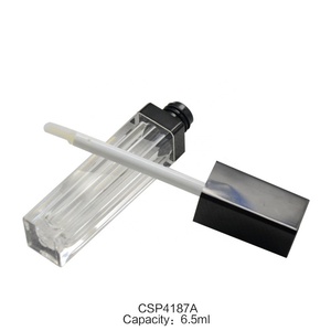 Tube de brillant à lèvres carré transparent doré de 6,5 ml, étiquette privée, tube de brillant à lèvres vide personnalisé, conteneur de brillant à lèvres - Product Image 6