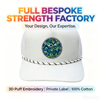 Casquette de baseball vintage personnalisable en coton, avec boucle métallique réglable, design multi-panneaux, décorée d'un nœud, placement de logo en option