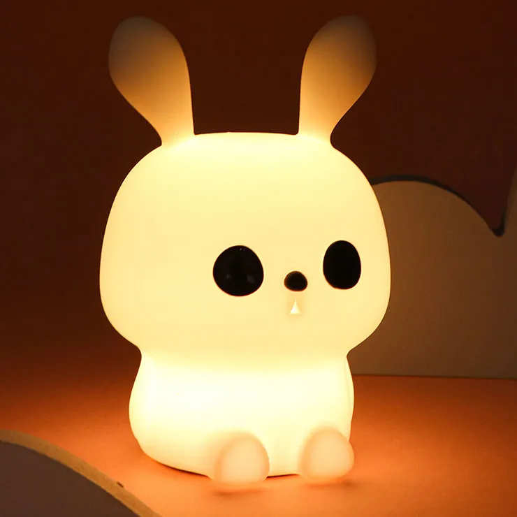 Amazon Hot Selling Children Lamp Gift Rechargeable Kids Night Light Bunny Night Lamp