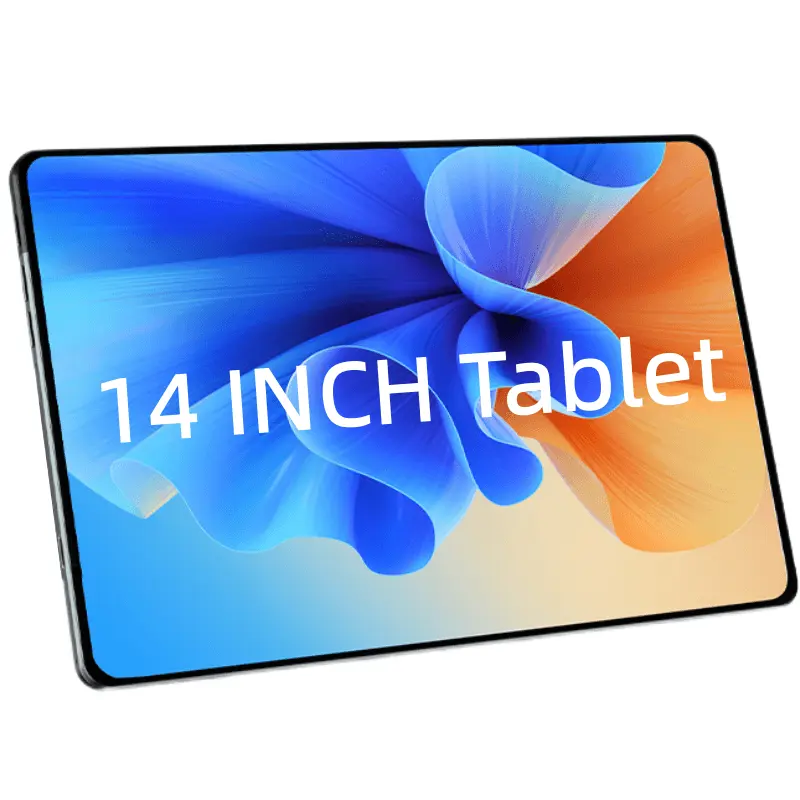 2023 Oem Slim Large Touch Screen 14'' 1920*1200 IPS FHD Wifi Dual Sim 4G RAM 128GB ROM Octa Core 14 inch Android Tablet PC