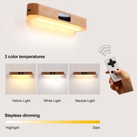 Lampe de Nuit LED Rechargeable à Détection de Mouvement pour Armoire, Couloir et Plafonnier, avec Double Contrôle et Capteur de Lumière Intégré