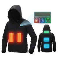 MIDIAN - Electric Heated Jacket with Detachable Hood and Battery Pack