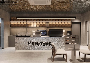 Phong cách hiện đại tùy chỉnh thiết kế nội thất quán cà phê bán lẻ hiển thị cửa hàng cà phê hiển thị đồ nội thất hiện đại quán cà phê thiết kế truy cập - Product Image 4