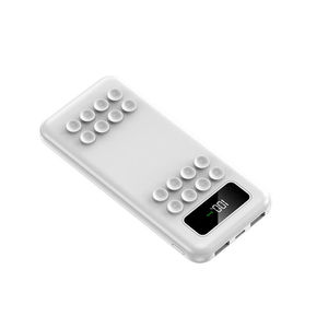 แบตเตอรี่สำรองแบบพกพาพร้อมจอแสดงผล LED  ติดตั้งด้วยถ้วยดูด  บางเฉียบ  สายชาร์จในตัว  ความจุ 10000mAh  ชาร์จไร้สาย - Product Image 2