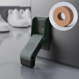 Fermaporta Magnetico in Gomma Resistente, Supporto per Porta da Parete o Pavimento, Catturaporta Magnetico in Silicone Flessibile e Pieghevole - Product Image 6