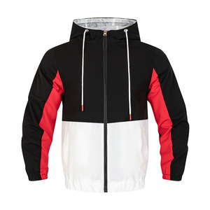 Cappotto di colore abbinato da uomo doppio primavera con giacca con cappuccio autunnale giacca Casual giacca a vento da uomo di moda estera Jacke - Product Image 4