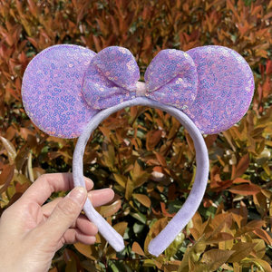 Fascia per capelli da festa con fiocco e fermaglio, accessorio per capelli con orecchie di <span class=keywords><strong>Topolino</strong></span> da sogno per bambini o adulti, carino. Accessori e Articoli per Feste. - Product Image 5