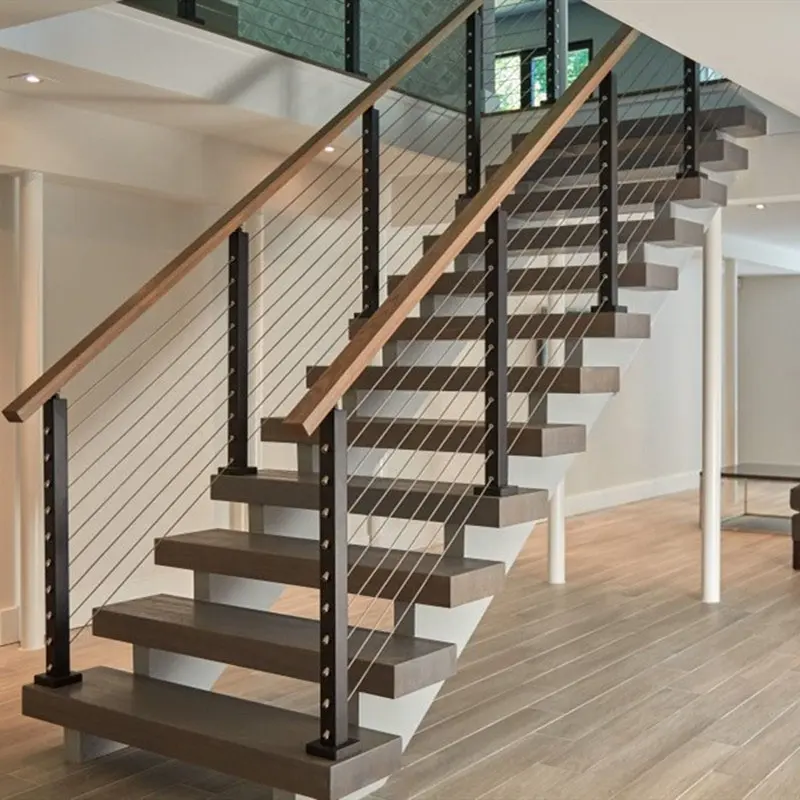 DF Kabel geländer Handlauf für Treppen Edelstahl pfosten Außen balustrade Design Treppen geländer Balustraden Preis