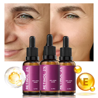 Vente en gros de sérum pour le visage anti-âge au rétinol 30 ml, marque privée, sérum pour le visage au rétinol et au collagène, en vrac