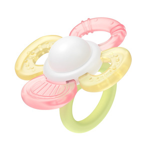 Mordedor de flores para bebés, juguete giratorio para masticar para bebés de 0 a 24 meses, juguete de entrenamiento sensorial de silicona PP - Product Image 1