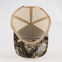 Gorra de malla unisex con 5 paneles, camuflaje, estructurada, con logotipo de caballo bordado personalizado, para correr y deportes, venta al por mayor