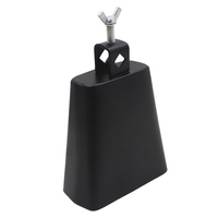 Cloche à vache en acier métallique de 5 pouces avec bâton pour batterie, kit de percussion manuelle