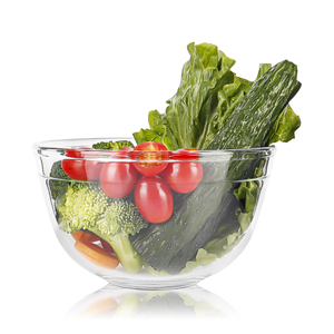 Ensemble de bols mélangeurs en verre grands bols à salade en verre transparent <span class=keywords><strong>pour</strong></span> la cuisson - Product Image 1