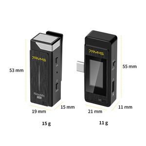 ไมโครโฟนไร้สายขนาด2.4กรัม7 rymmomic Pro ตัดเ<span class=keywords><strong>ส</strong></span>ียงรบกวนแบบสองช่องตัดเ<span class=keywords><strong>ส</strong></span>ียงรบกวนขนาดเล็ก<span class=keywords><strong>ส</strong></span>ำหรับการ<span class=keywords><strong>ส</strong></span>ตรีม<span class=keywords><strong>ส</strong></span>ดและวิดีโอ - Product Image 4
