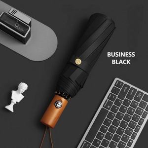 Parapluie d'affaires pliable personnalisé avec logo de marque pour cadeaux promotionnels et salons professionnels - Product Image 6
