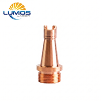 Nosel Pengelasan Laser M11 M16 M10 M8 untuk SUP QILIN HANWEI WSX Handheld Fiber Welder, Silinder Kerucut, Ujung Tembaga Lapis Ganda