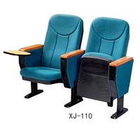 XJ-110 antipanique tablette d'écriture de théâtre d'église cinéma chaise d'auditorium