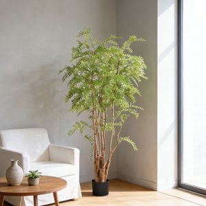 ต้นไม้ประดิษฐ์ทรงสวยงาม สูง 170 ซม. รูปทรงต้นจาบูติคาบา ตกแต่งบ้าน สำนักงาน โรงแรม สไตล์โมเดิร์น ต้นไม้เทียมสีเขียวอมเขียวตลอดปี พร้อมลำต้นที่ดูเป็นธรรมชาติ - Product Image 4