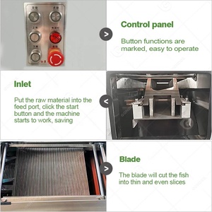 เครื่องหั่นปลาอัตโนมัติสำหรับปลาแอนโชวี่ ปลาค็อด ปลาเทราต์ ปลาแซลมอน ปลาดุกรมควัน ปลาทิลาเปีย <span class=keywords><strong>ราคา</strong></span> - Product Image 4