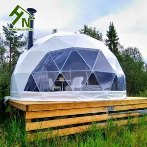 户外预制房屋圆顶野营野生动物园豪华帐篷，带浴室和太阳能风扇出售