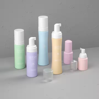 50ml 150ml 250ml Noir Violet Bouteille De Mousse pour Nettoyant Visage Personnalisé Cils Shampooing Emballage Mat Mousse Moussant Bouteilles