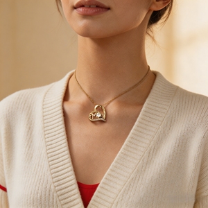 Pendentif Cœur pour Maman, Symbole de l'Amour Maternel, Pendentif Mère-Fille, Cadeau pour la Fête des Mères - Product Image 6