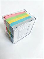 Bloc-notes de couleur pour le bureau et la maison, 500/800/1000 feuilles, blocs de papier mémo avec boîte en plastique
