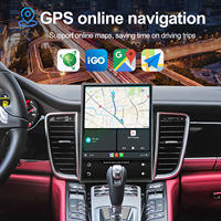 Pantalla Estilo Tesla de 12.1 Pulgadas, Radio para Auto con Android 14, Navegación GPS, Reproductor de DVD, CarPlay y Android Auto para Porsche Panamera 2010-2016